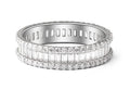 Skyline 4.3 Carat Baguette Moissanite Eternity Ring in Sterling Silver