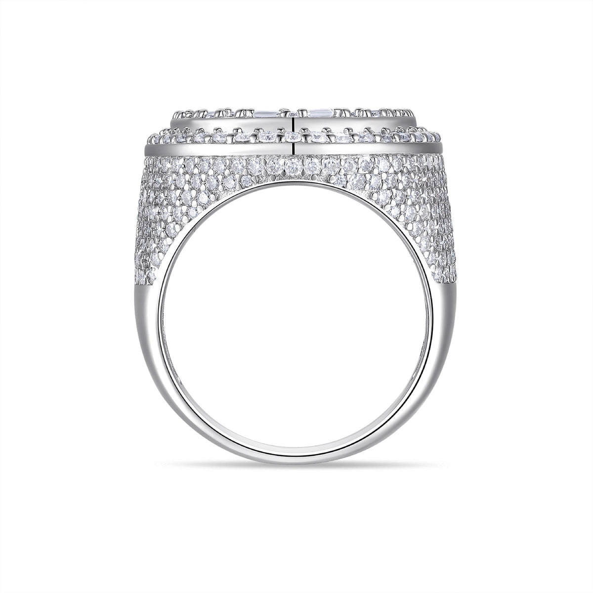 Summit Moissanite Men's Ring in S925 Sterling Silver