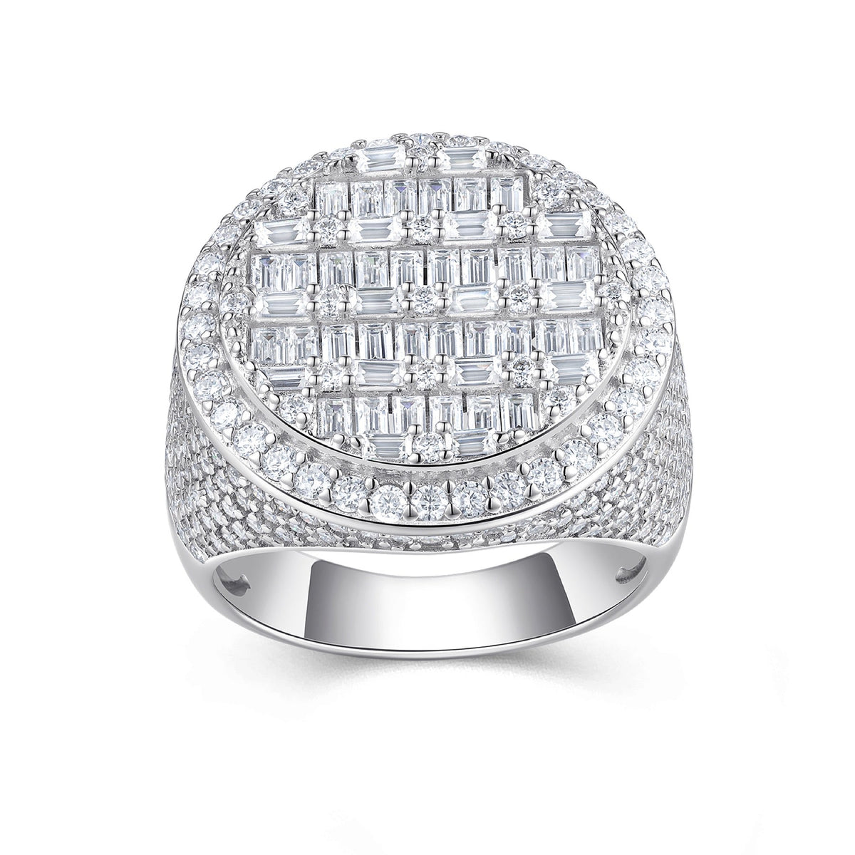 Summit Moissanite Men's Ring in S925 Sterling Silver