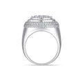 Meridian Moissanite Men's Ring in S925 Sterling Silver