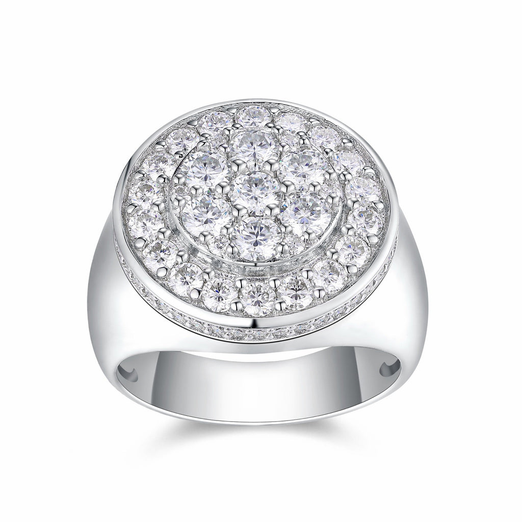 Regent Moissanite Men's Ring in S925 Sterling Silver