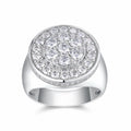 Regent Moissanite Men's Ring in S925 Sterling Silver