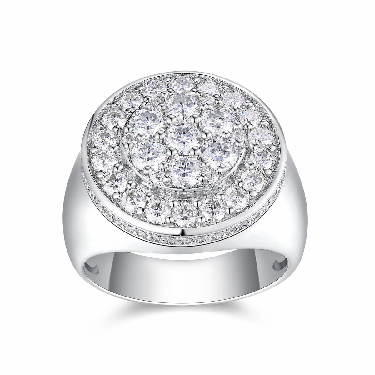 Regent Moissanite Men's Ring in S925 Sterling Silver