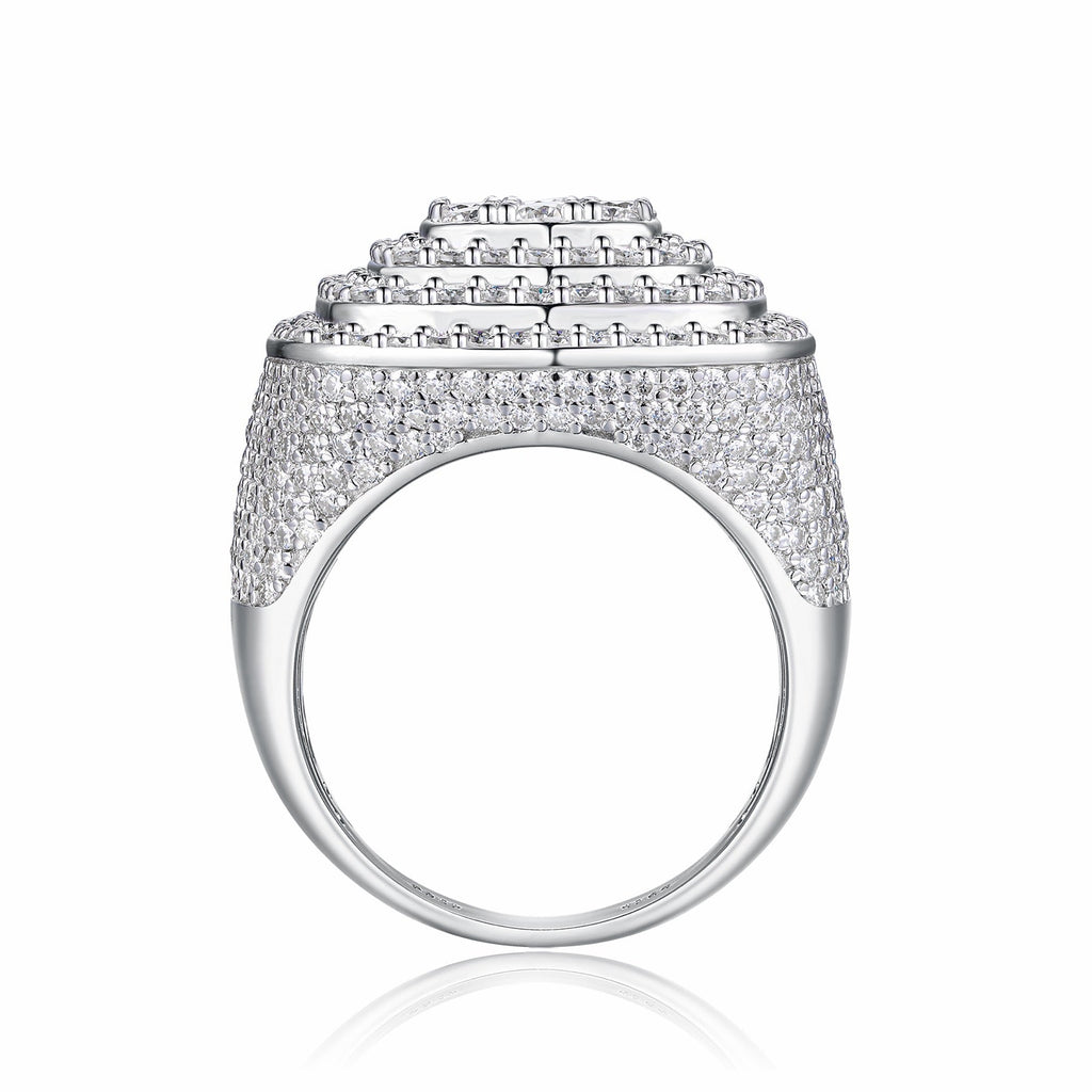 Legacy Moissanite Men's Ring in S925 Sterling Silver