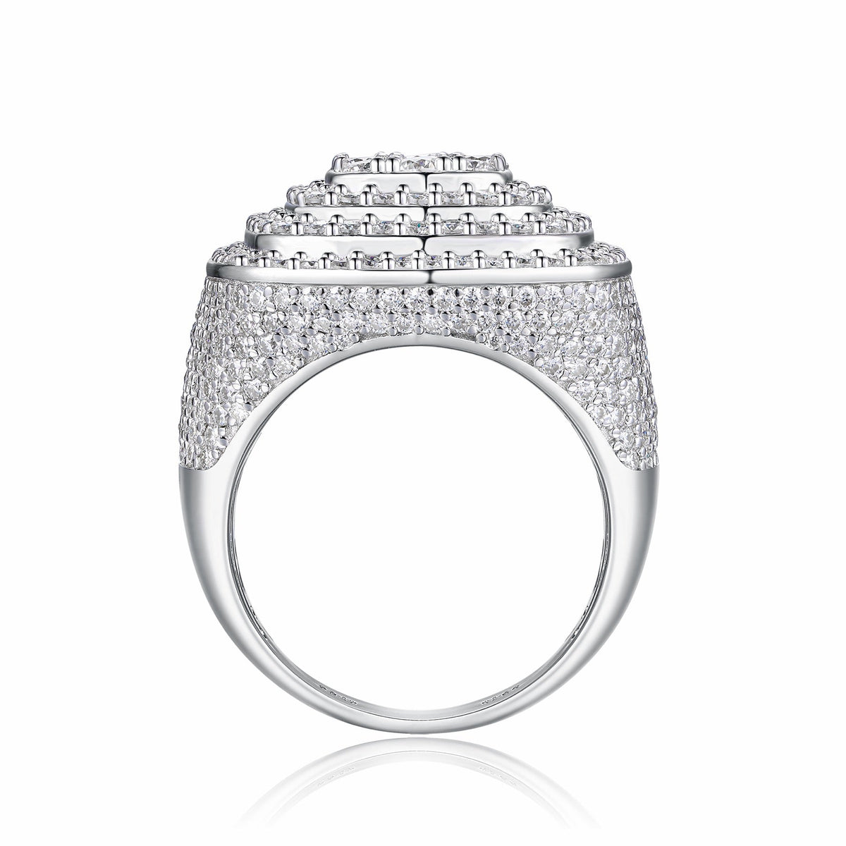 Legacy Moissanite Men's Ring in S925 Sterling Silver