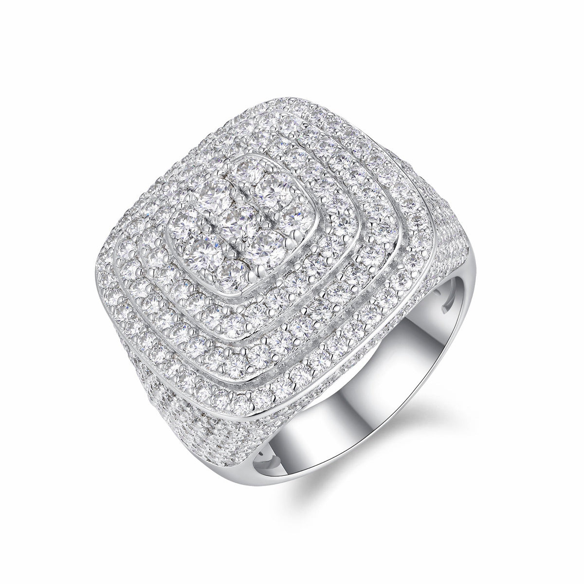 Legacy Moissanite Men's Ring in S925 Sterling Silver