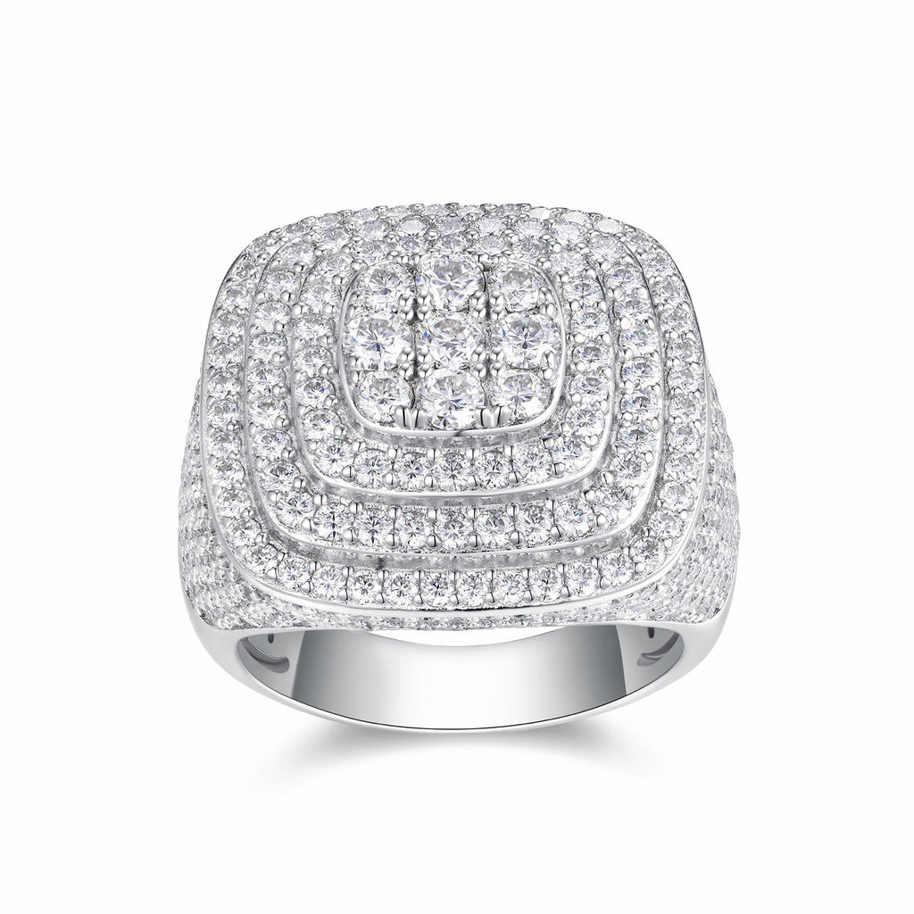 Legacy Moissanite Men's Ring in S925 Sterling Silver