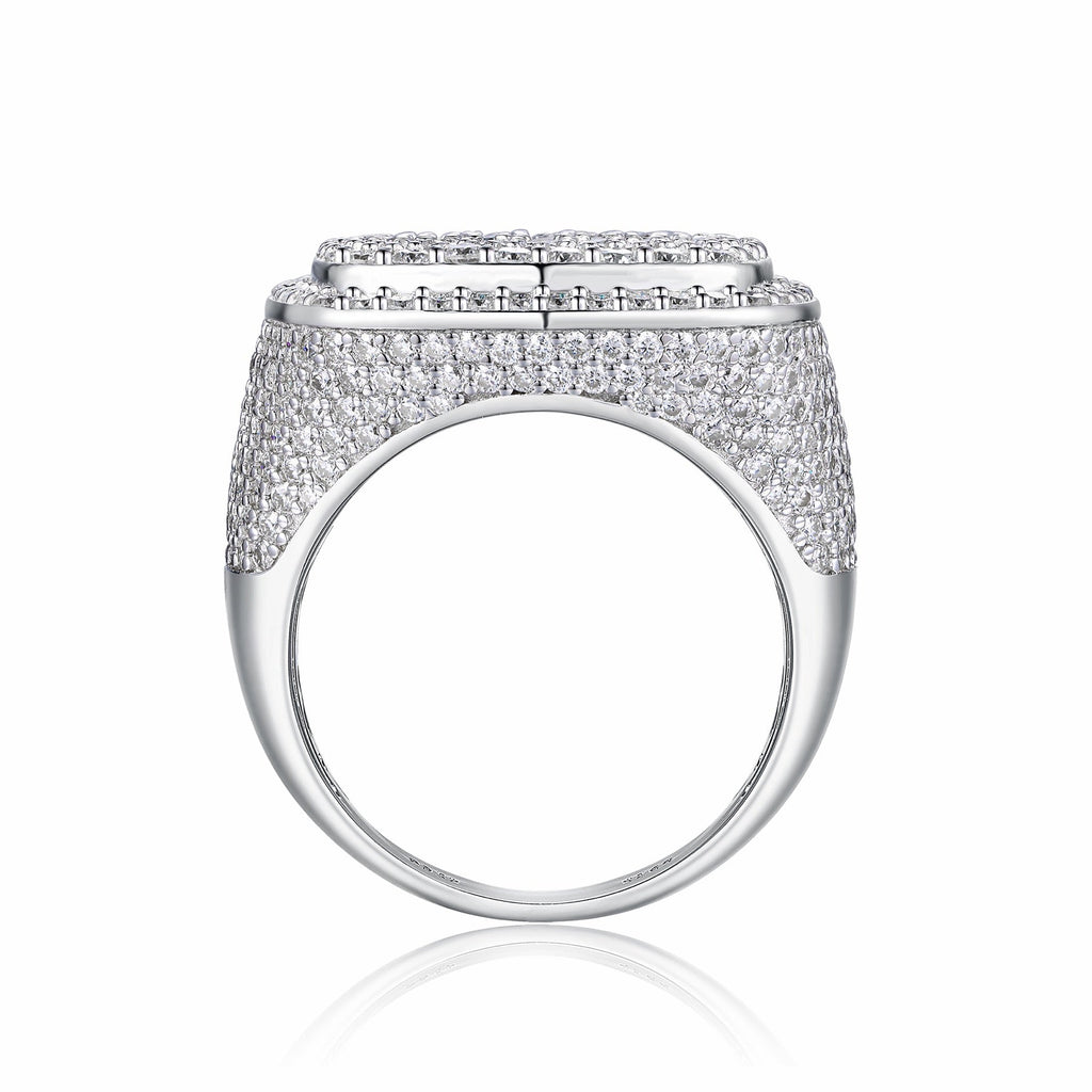 Royale Moissanite Men's Ring in S925 Sterling Silver