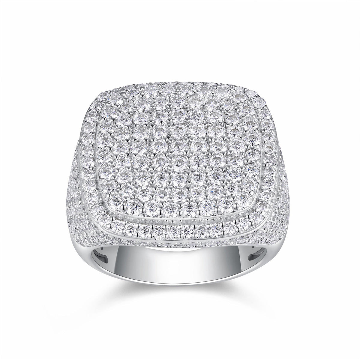 Royale Moissanite Men's Ring in S925 Sterling Silver