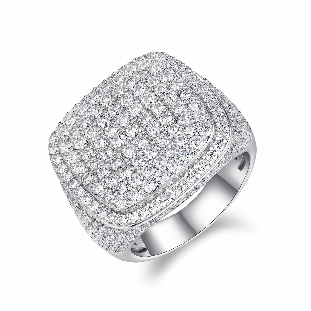 Royale Moissanite Men's Ring in S925 Sterling Silver