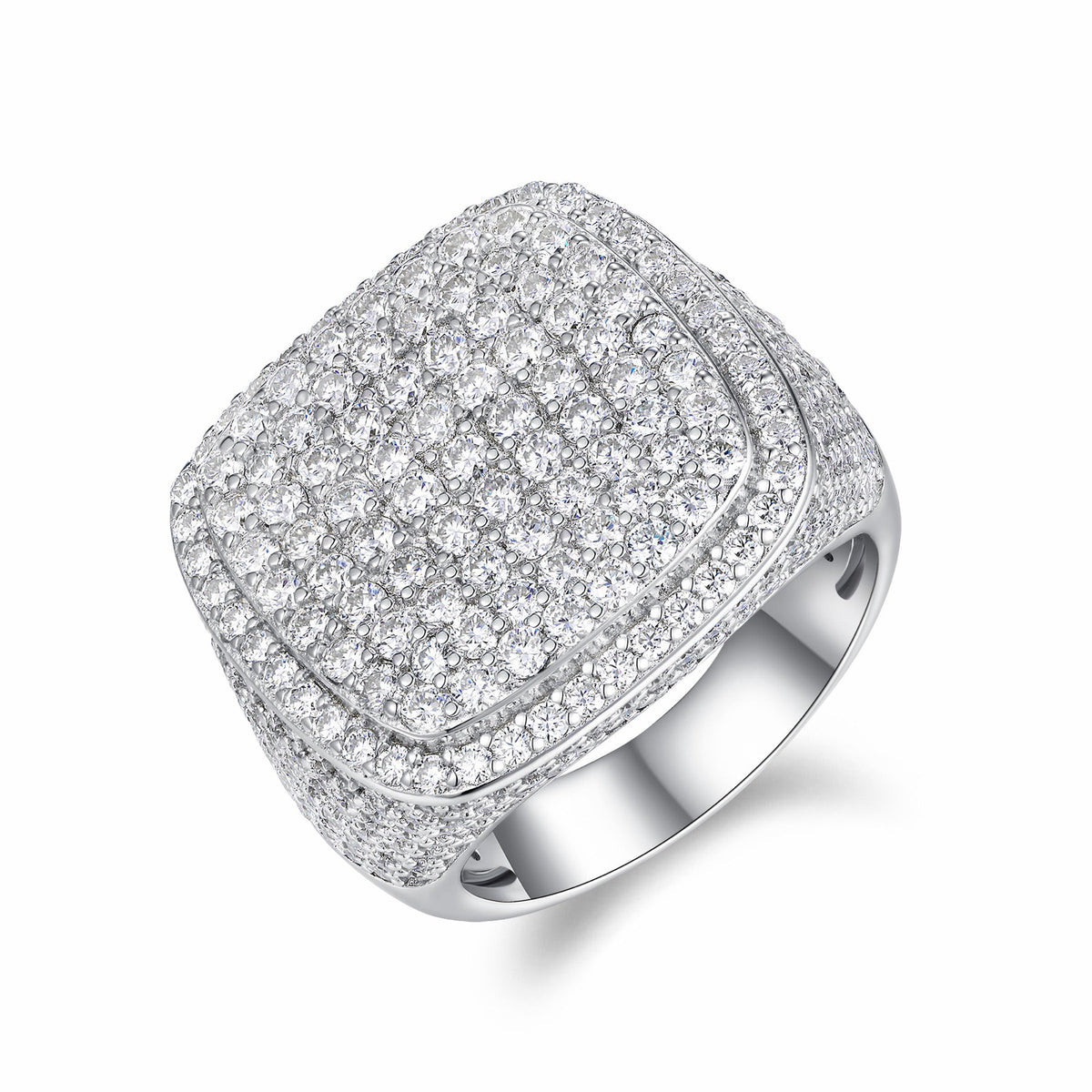 Royale Moissanite Men's Ring in S925 Sterling Silver