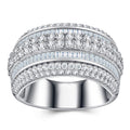 Ridgeline Moissanite Men's Ring in S925 Sterling Silver