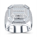 Monarch Moissanite Men's Ring in S925 Sterling Silver