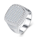 Ironside Moissanite Men's Ring in S925 Sterling Silver