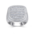 Bastion Moissanite Men's Ring in S925 Sterling Silver