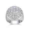 Apex Moissanite Men's Ring in S925 Sterling Silver