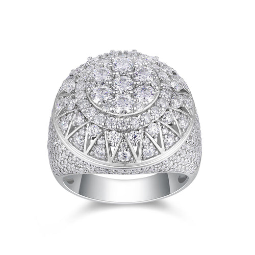 Apex Moissanite Men's Ring in S925 Sterling Silver