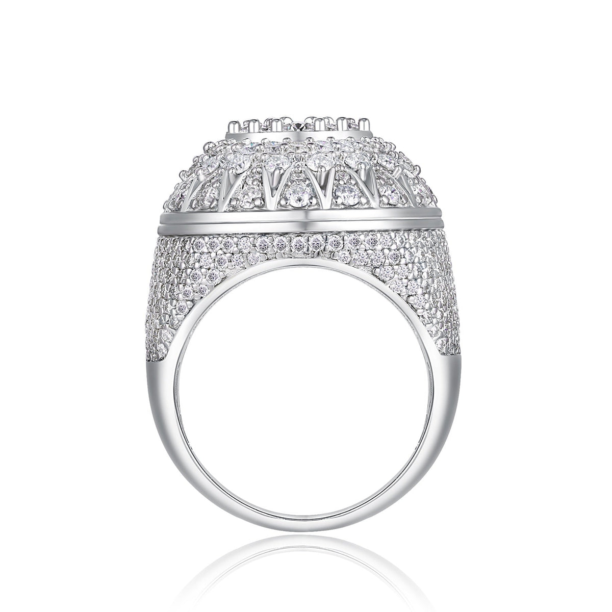 Apex Moissanite Men's Ring in S925 Sterling Silver
