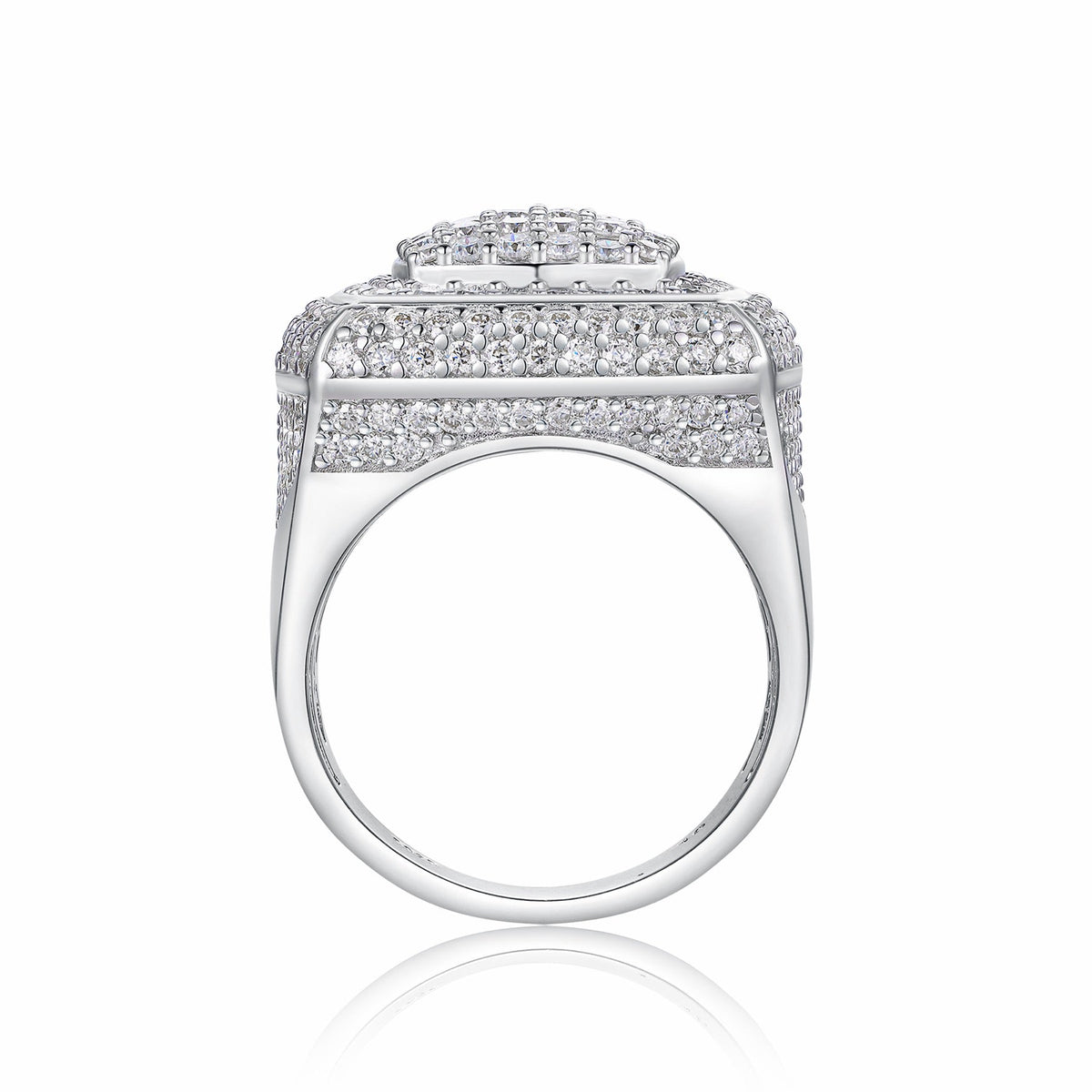 Emperor Moissanite Men's Ring in S925 Sterling Silver