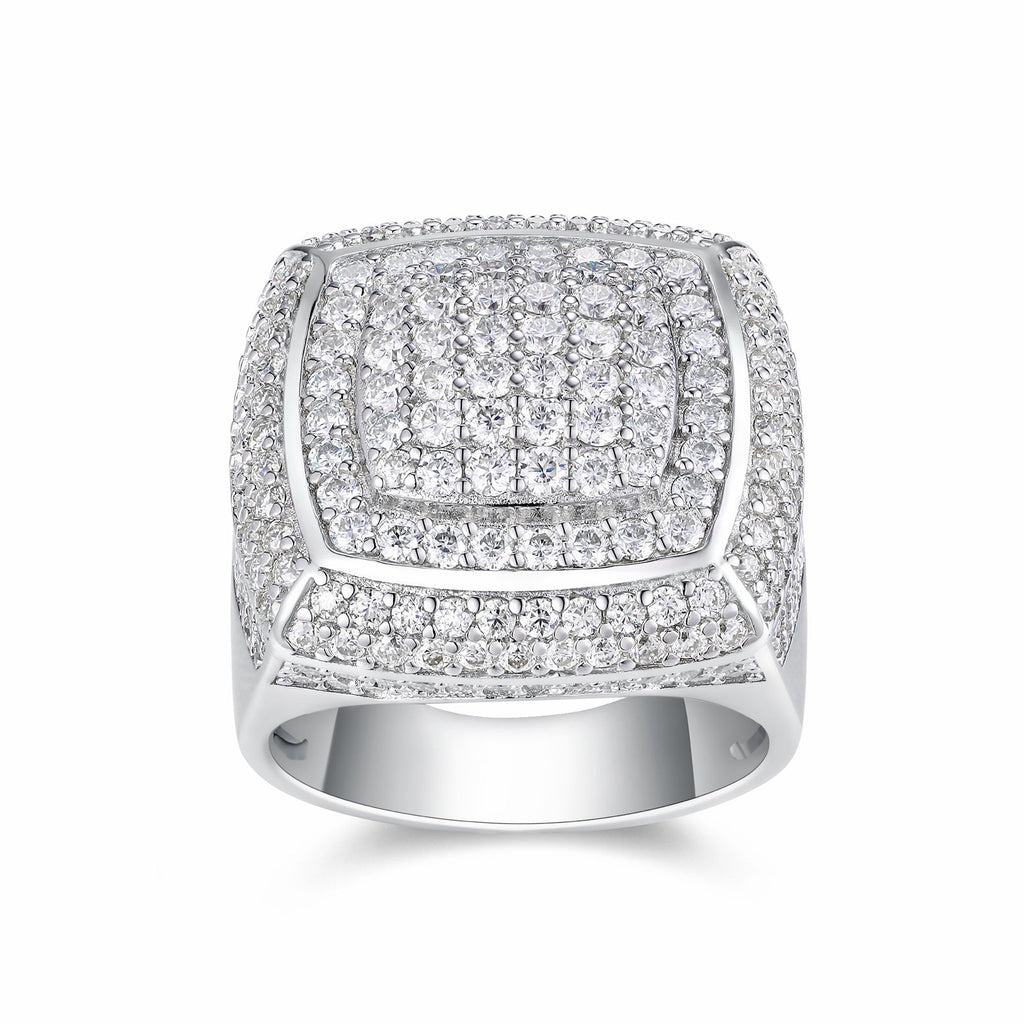 Emperor Moissanite Men's Ring in S925 Sterling Silver
