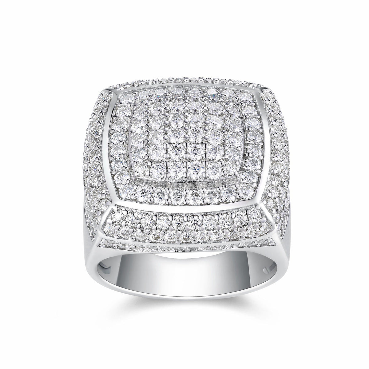 Emperor Moissanite Men's Ring in S925 Sterling Silver