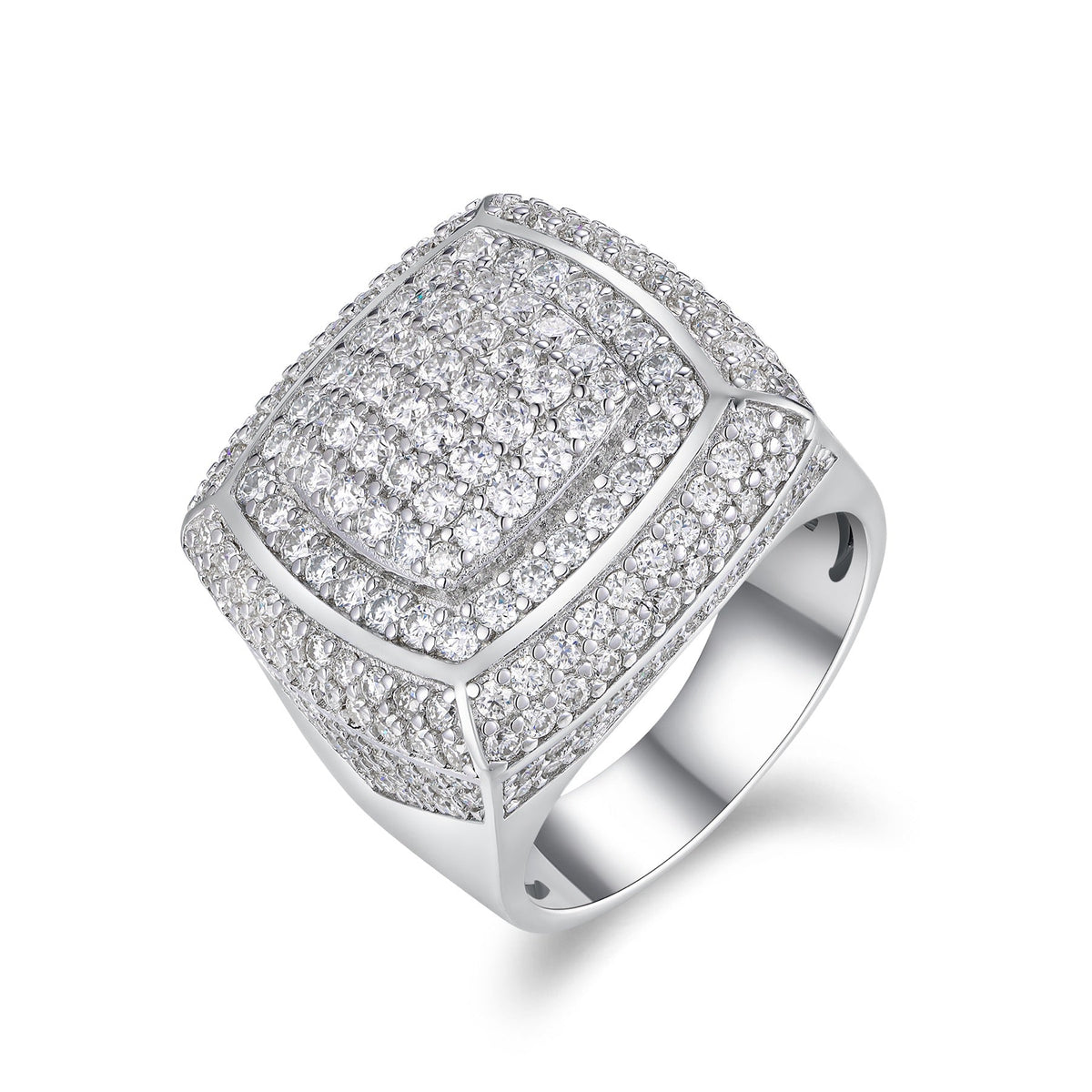 Emperor Moissanite Men's Ring in S925 Sterling Silver