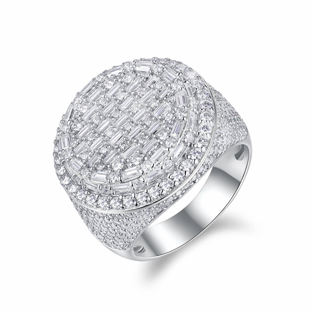 Vanguard Moissanite Men's Ring in S925 Sterling Silver