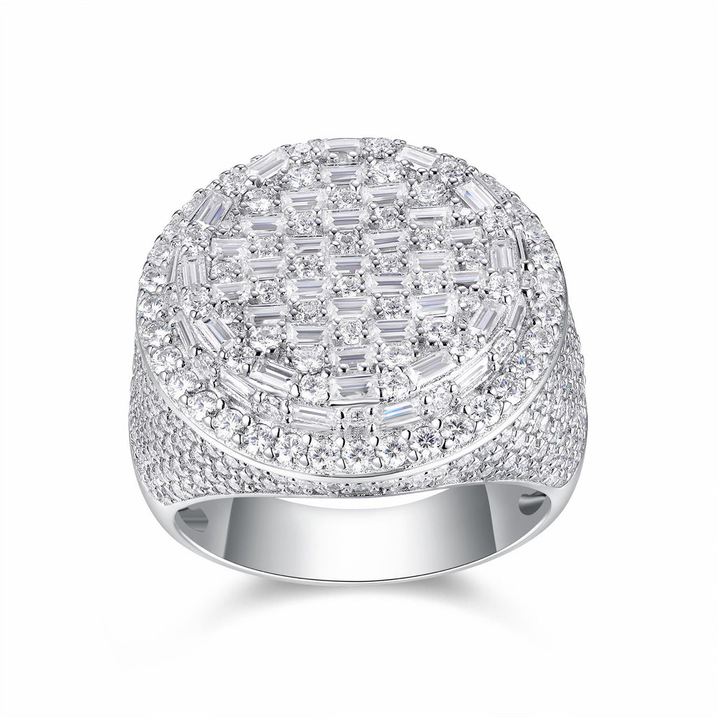 Vanguard Moissanite Men's Ring in S925 Sterling Silver