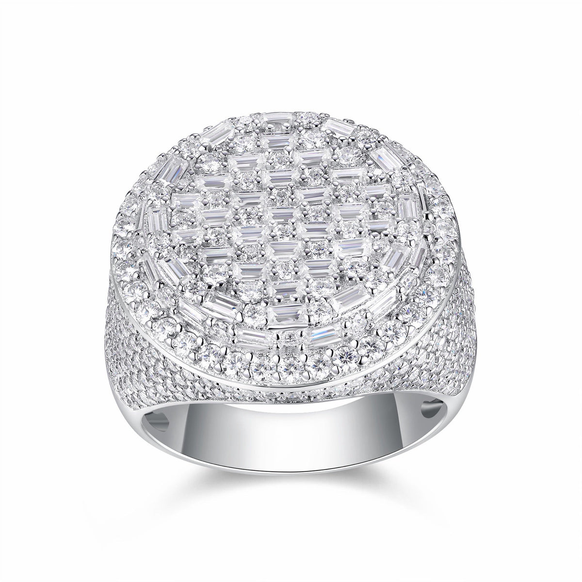 Vanguard Moissanite Men's Ring in S925 Sterling Silver