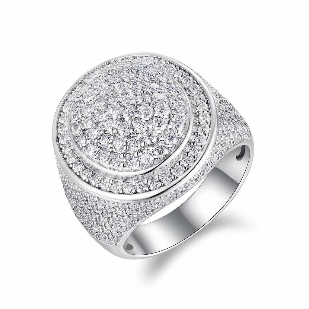 Kingpin Moissanite Men's Ring in S925 Sterling Silver