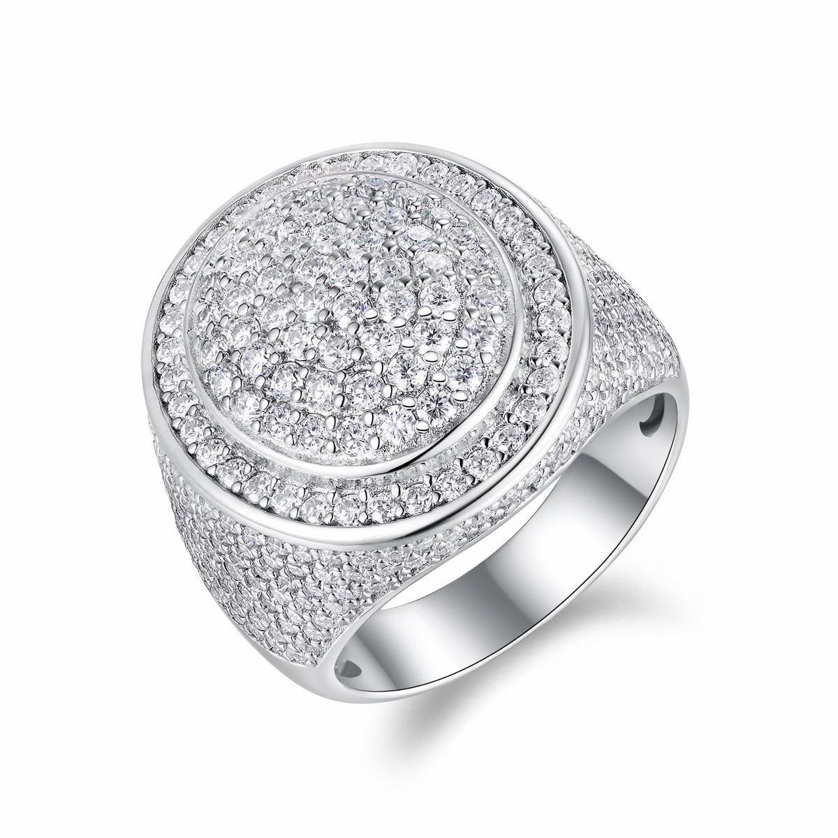 Kingpin Moissanite Men's Ring in S925 Sterling Silver