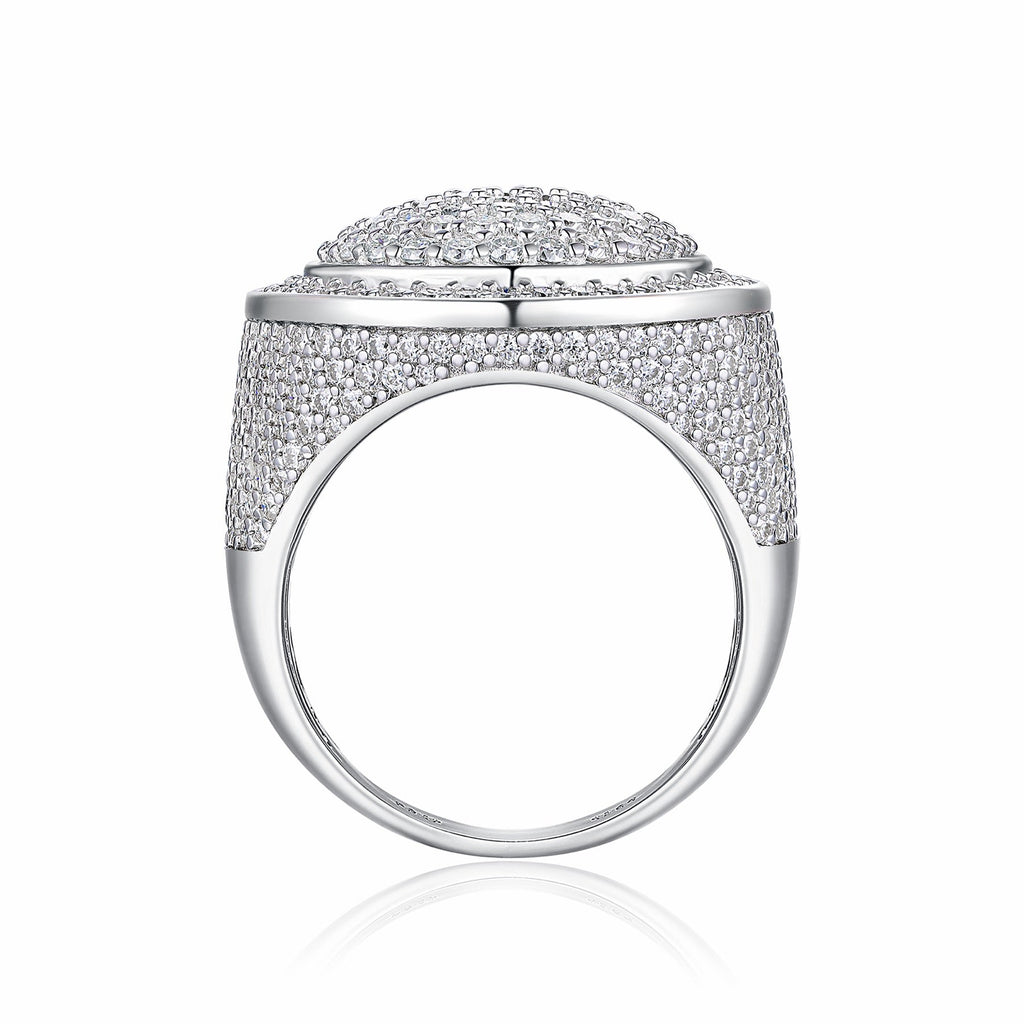 Kingpin Moissanite Men's Ring in S925 Sterling Silver