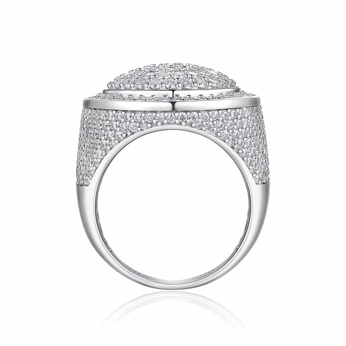 Kingpin Moissanite Men's Ring in S925 Sterling Silver
