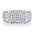 Anvil Moissanite Men's Ring in S925 Sterling Silver