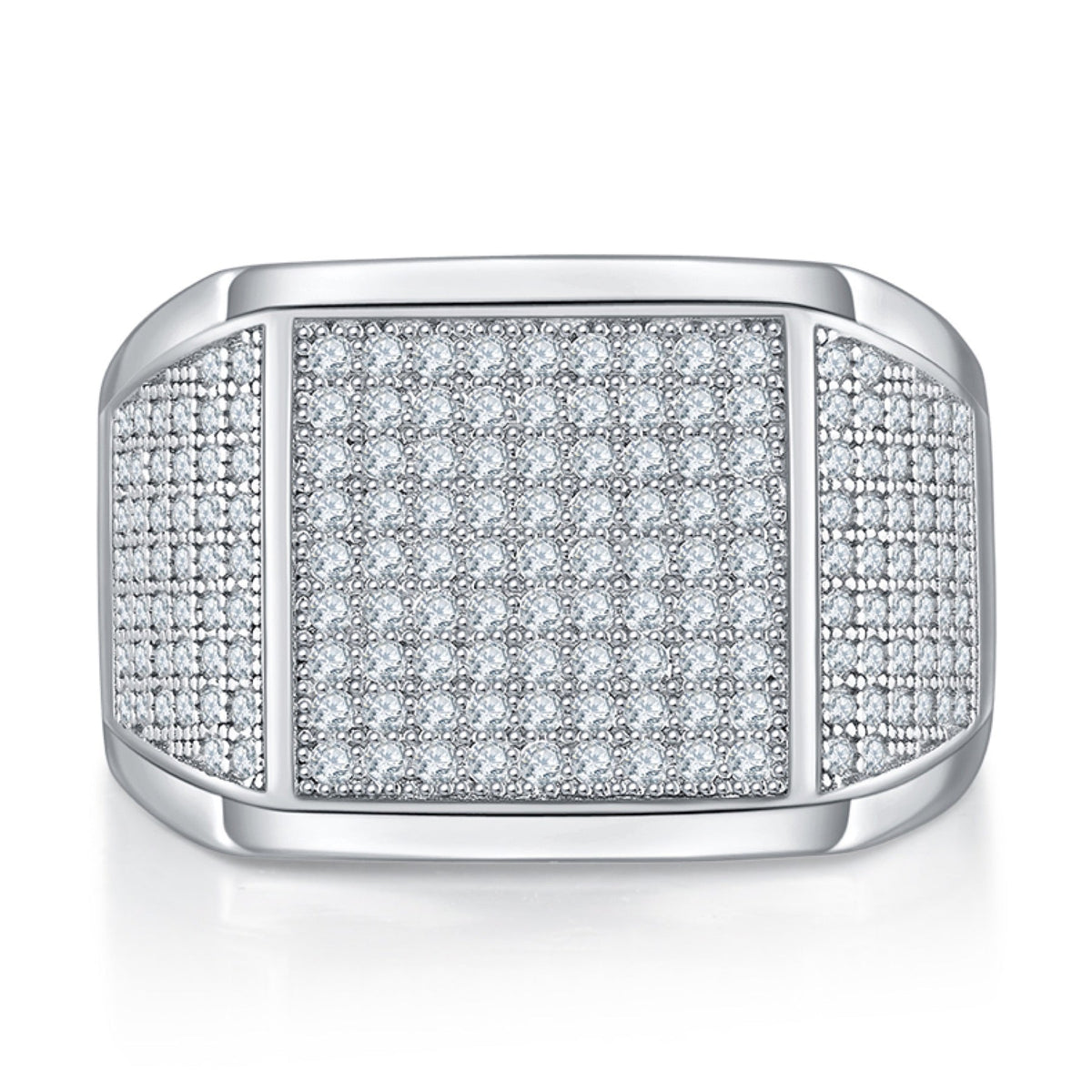 Mason Moissanite Men's Ring in S925 Sterling Silver