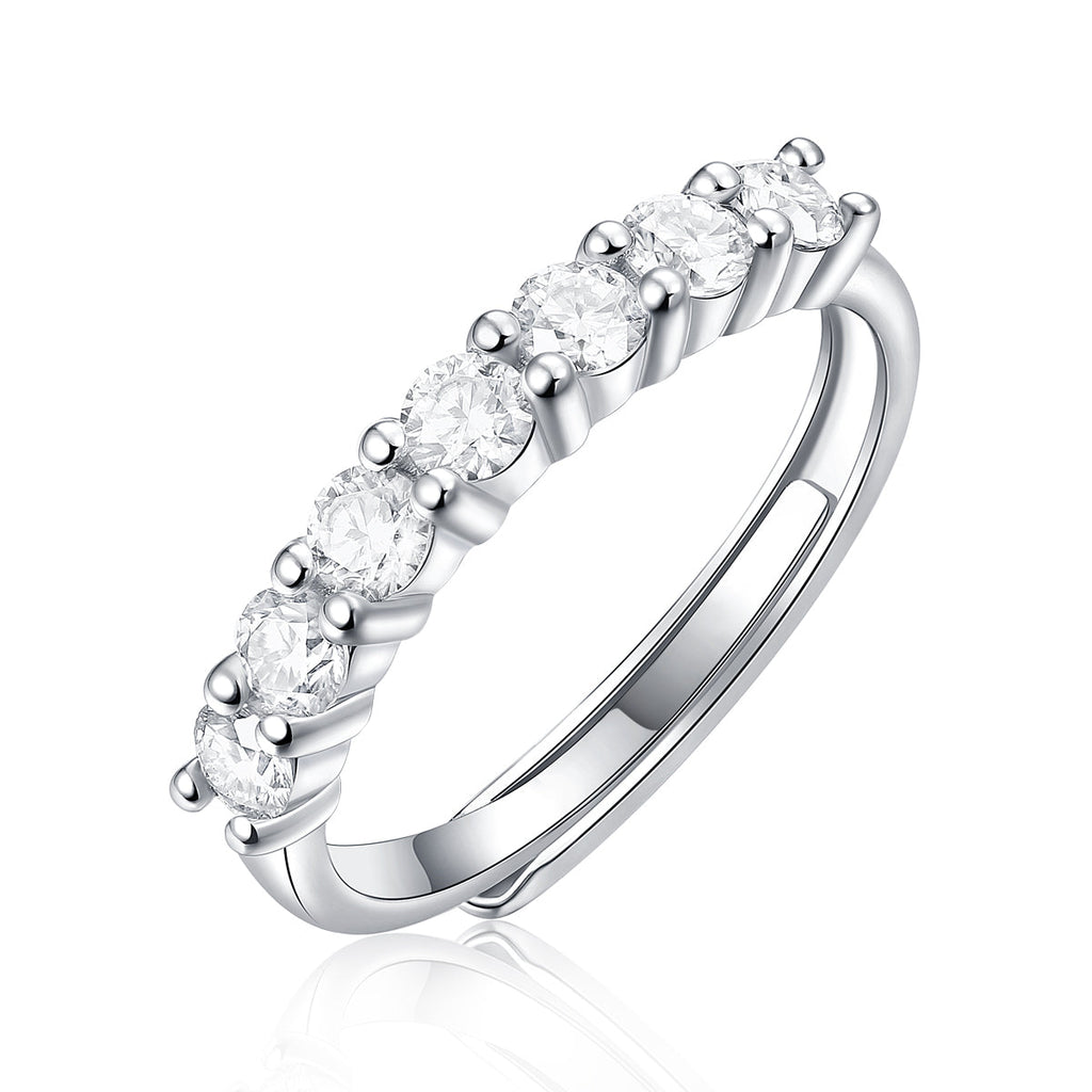 Wholeness Moissanite Ring in S925 Sterling Silver
