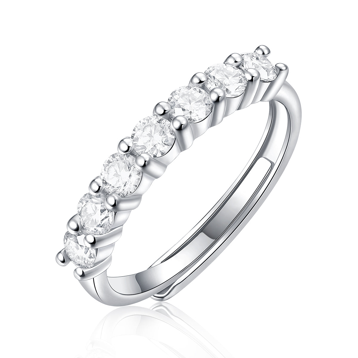 Wholeness Moissanite Ring in S925 Sterling Silver