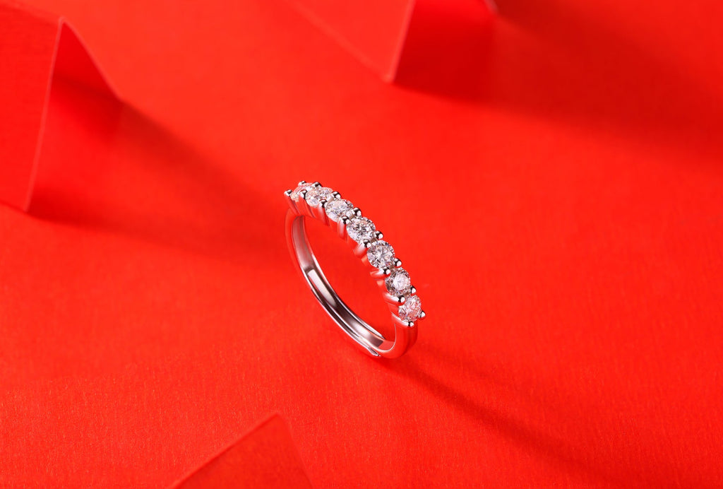 Wholeness Moissanite Ring in S925 Sterling Silver