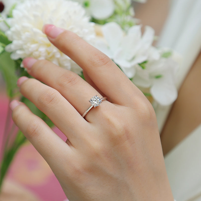 Vow 2ct Moissanite Solitaire Ring in S925 Sterling Silver
