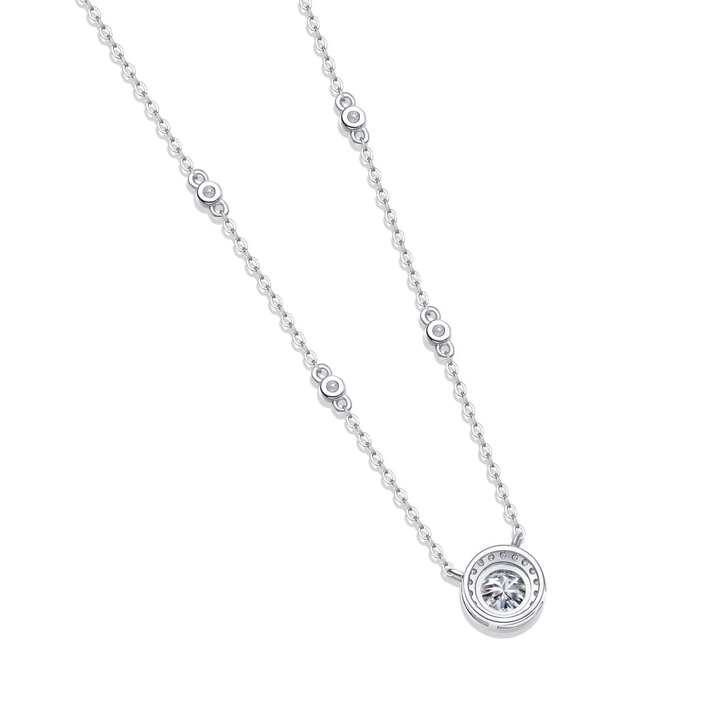 Stardust 3ct Moissanite Pendant Necklace in S925 Sterling Silver