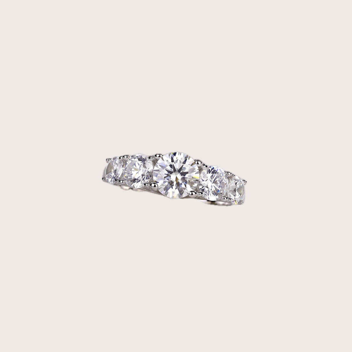 Devotion Moissanite Ring in S925 Sterling Silver