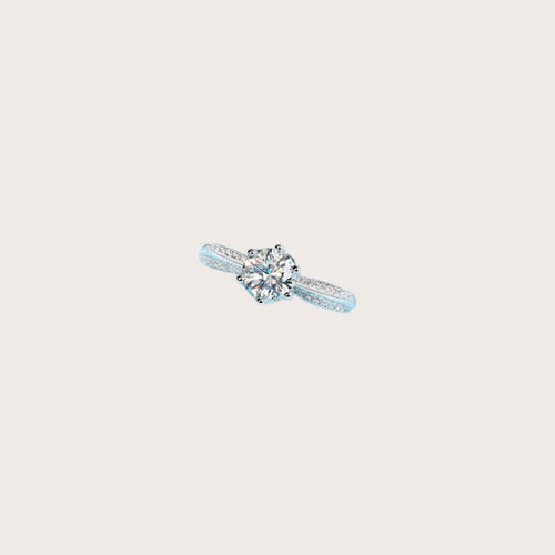 Banbi 3ct Moissanite Solitaire Ring in S925 Sterling Silver