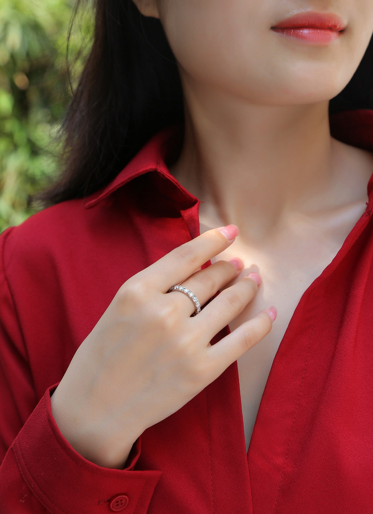 Utopia Moissanite Ring in S925 Sterling Silver