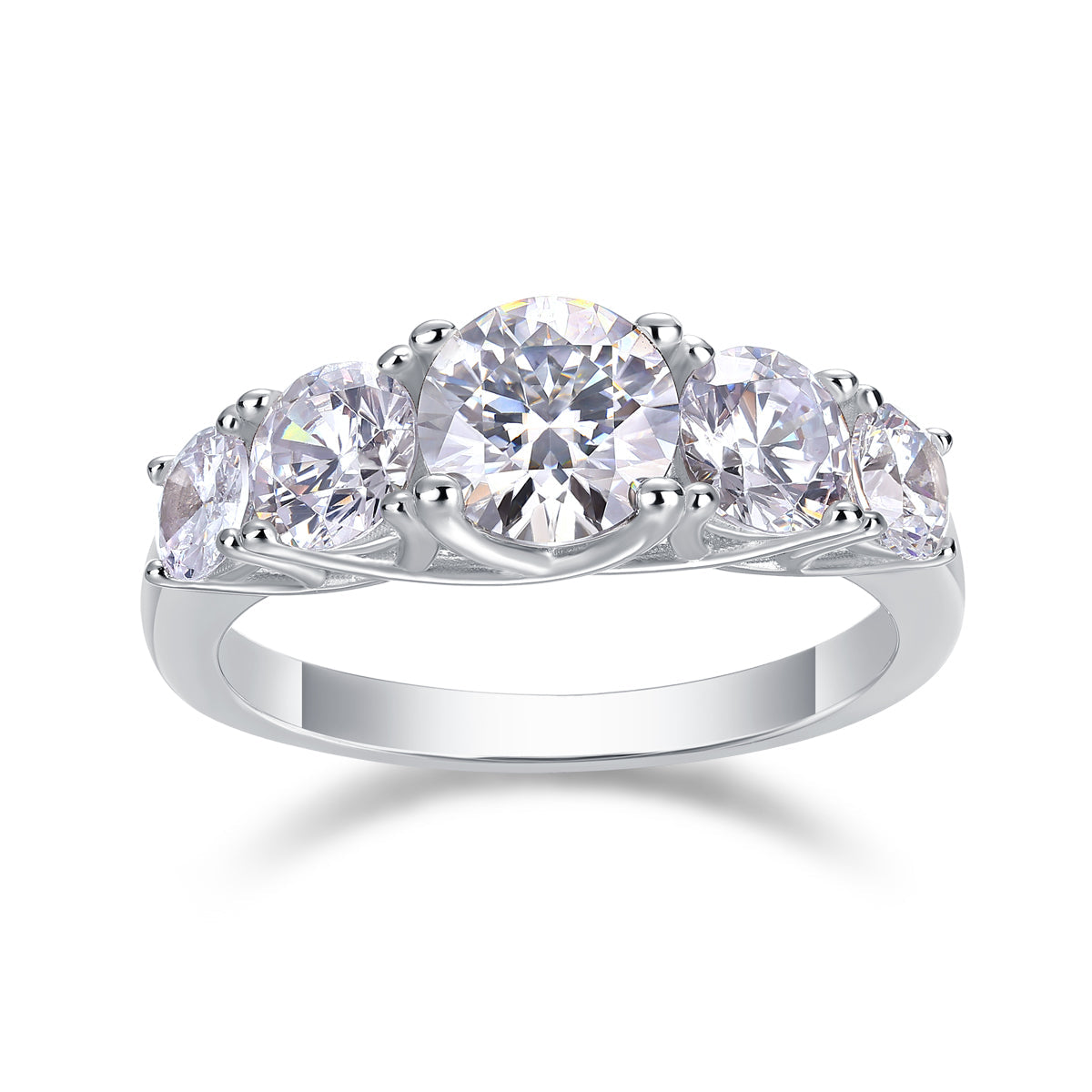 Devotion Moissanite Ring in S925 Sterling Silver