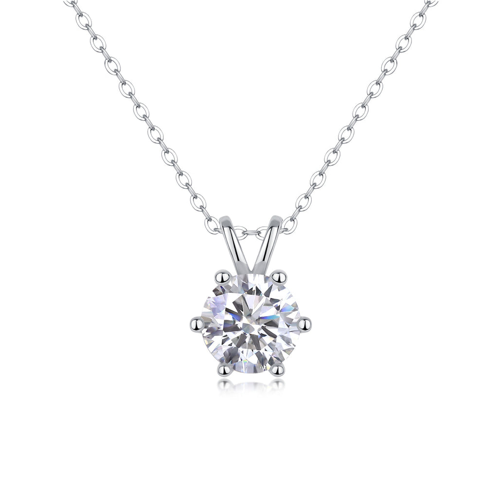 Romantic Token Moissanite Pendant Necklace in S925 Sterling Silver