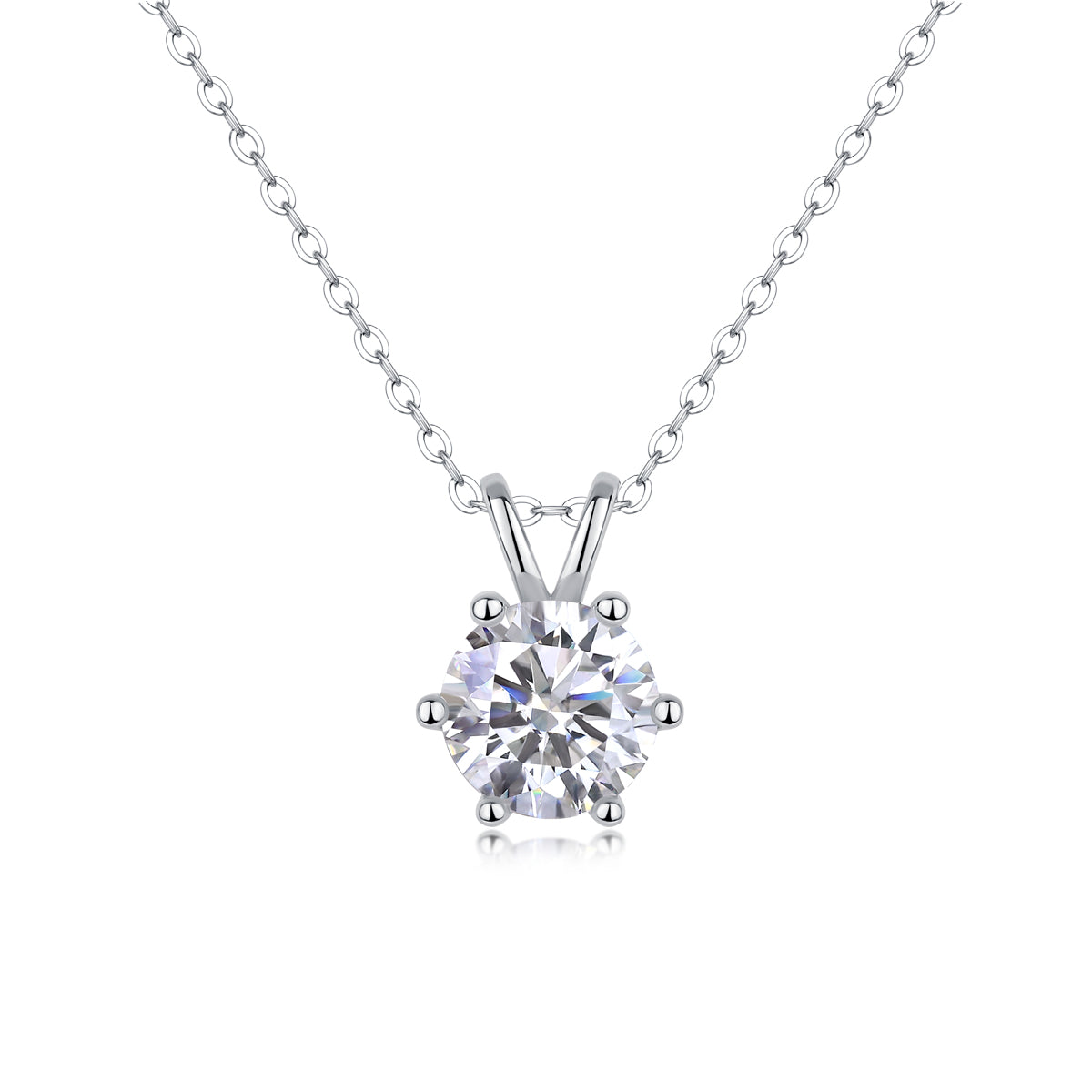 Romantic Token Moissanite Pendant Necklace in S925 Sterling Silver