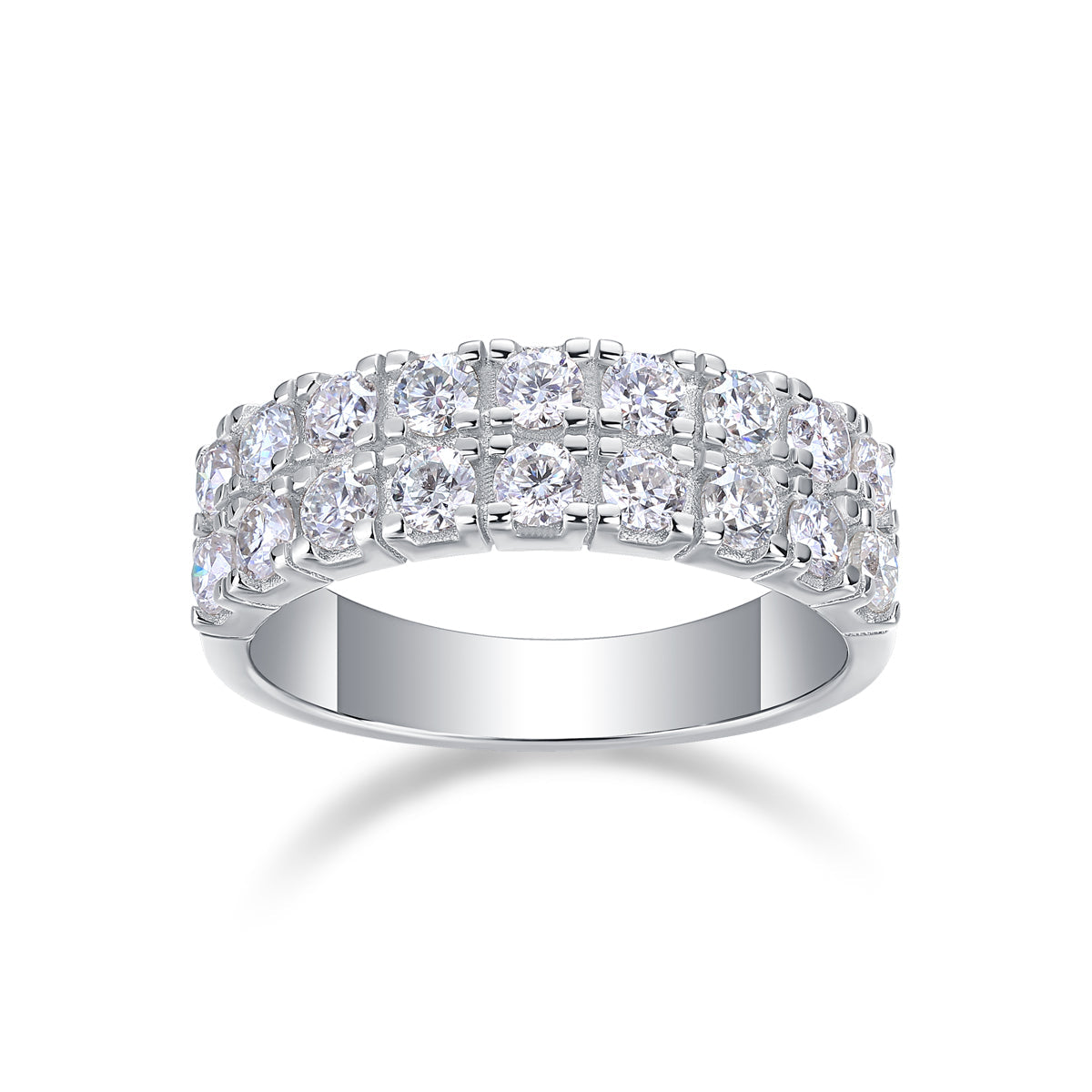 Starry Night Moissanite Ring in S925 Sterling Silver