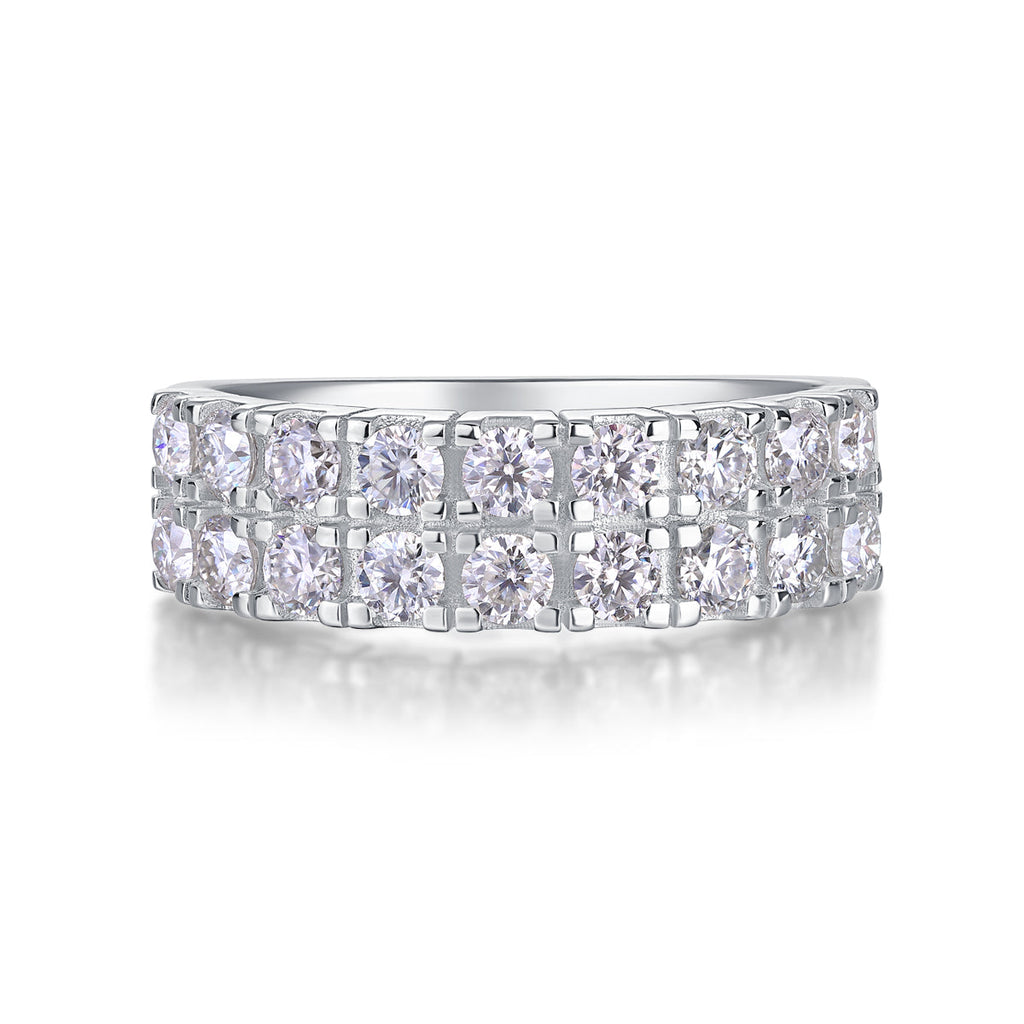 Starry Night Moissanite Ring in S925 Sterling Silver