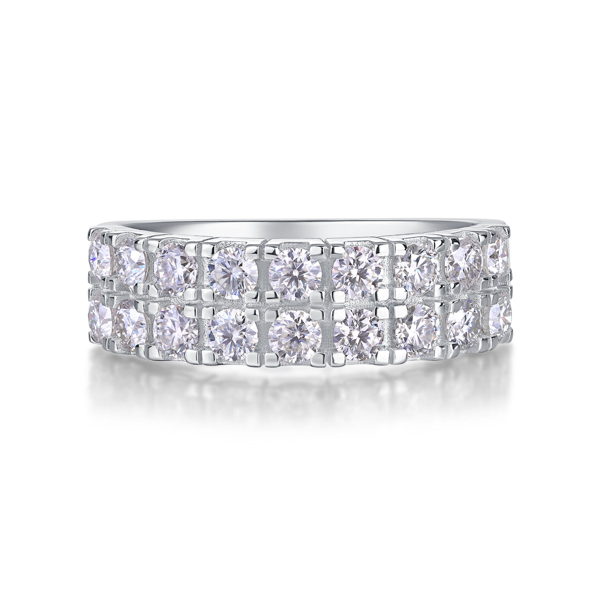 Starry Night Moissanite Ring in S925 Sterling Silver