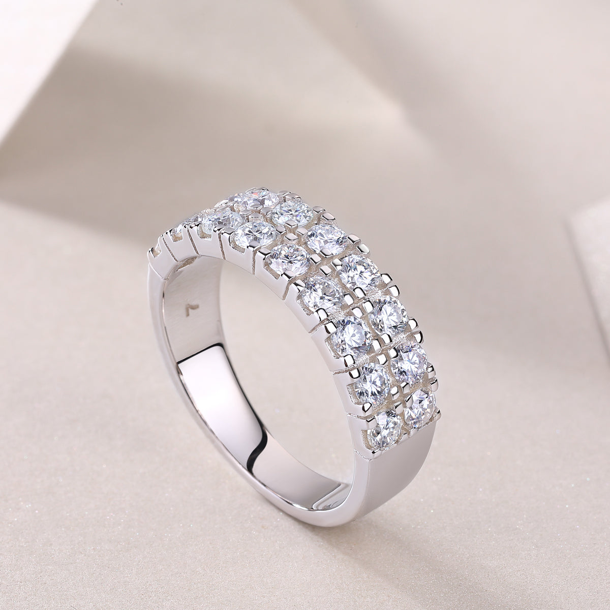 Starry Night Moissanite Ring in S925 Sterling Silver